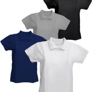 Chombas de piqué para niños por mayor lisas y personalizadas con logo para uniformes escolares de colegios y clubes deportivos.