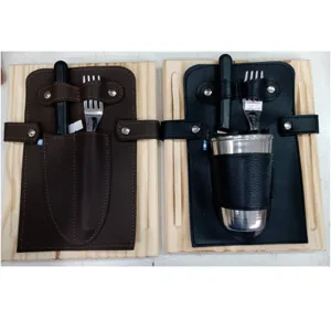 Set asado tabla individual con o sin vaso de madera regional en varios modelos para souvenirs de turismo y regalos corporativos empresarios de empresas.