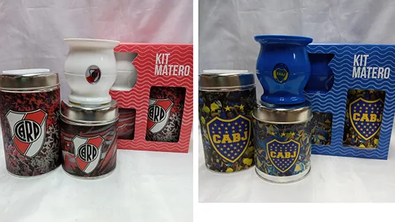 Set Mate Boca River 1 Set mate boca river en caja en modelos varios regionales para souvenirs de turismo y regalos empresarios corporativos de empresas.