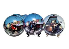 Platos de tango de Argentina en modelos varios regionales para souvenirs de turismo y regalos empresarios corporativos de empresas.