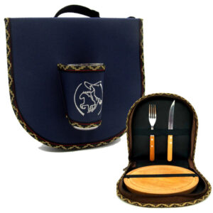 Set asado estuche