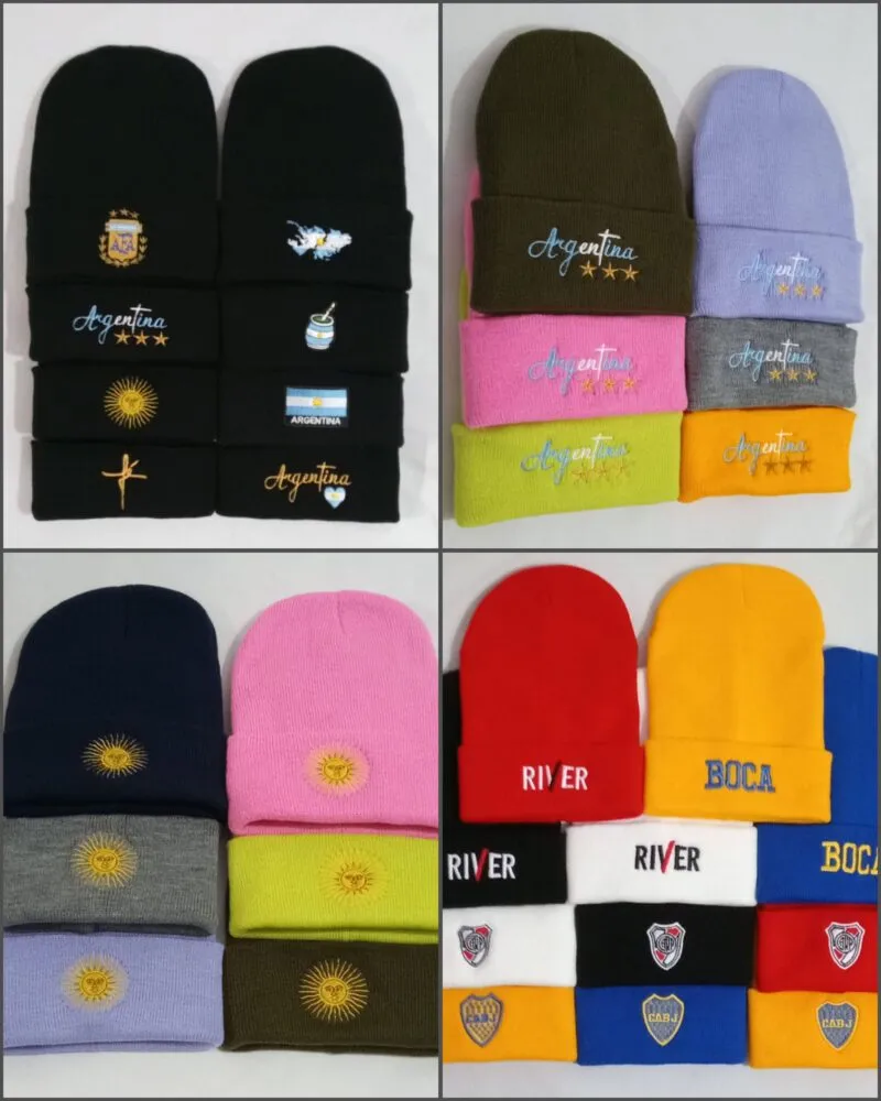 Gorro Lana Argentina 1 Gorro de lana de Argentina en modelos varios de diseño nacional para souvenirs de turismo y regalos corporativos empresarios de empresas.