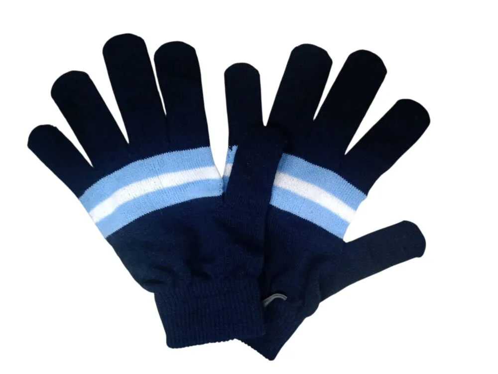 Guantes de lana Argentina azul 1 Guantes de lana Argentina azul en modelos varios de diseño textil nacional para souvenirs de turismo y regalos corporativos empresarios de empresas.