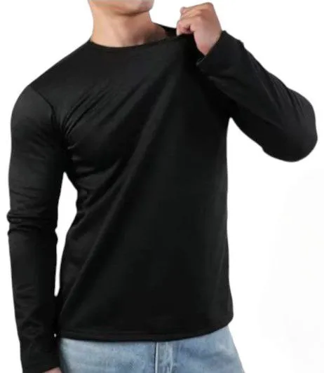 Remera termica manga larga 1 Remera térmica manga larga primera piel para uniforme de empresas y ropa de trabajo invernal personalizada con logo