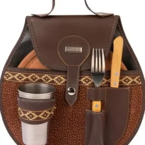 Set de asado regional con vaso y cubiertos artesanales para souvenirs. Regalos empresariales
