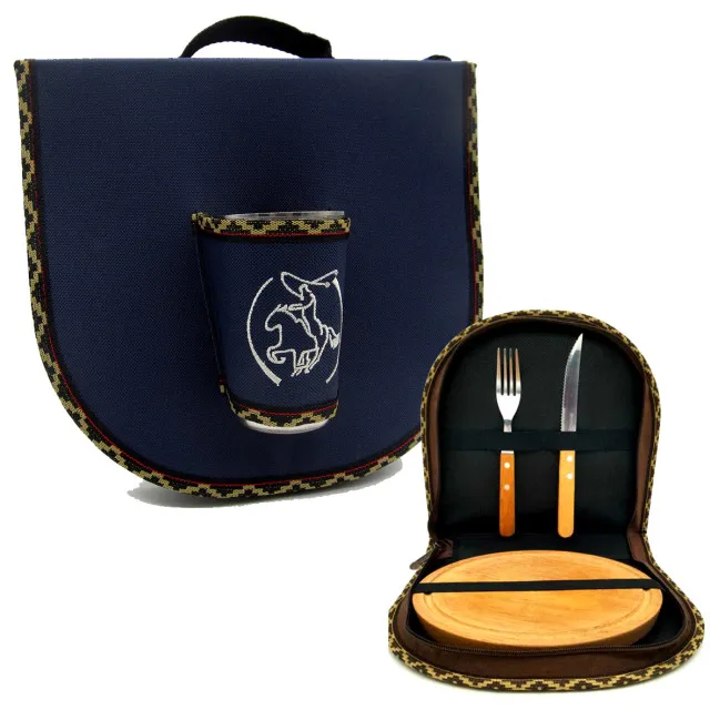 Set asado estuche 1 Set asado estuche con o sin vaso en modelos varios regionales para souvenirs de turismo y regalos corporativos empresarios de empresas.