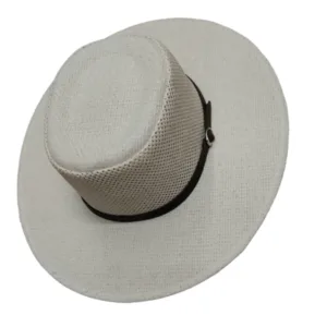 Sombrero rafia copa chata ala ancha elegante de verano para regalos empresarios, acciones de marcas y todo tipo de eventos corporativos.