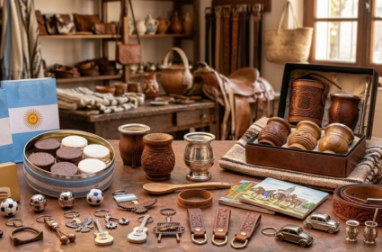 Tienda de venta de recuerdos de Argentina: catálogo de souvenirs criollos, mates, artesanías de cuero y regalos regionales.