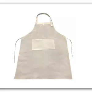 Delantal de cocina con hebilla regulable para mozo y barista en color negro o blanco para uniformes gastronómicos con logo bordado