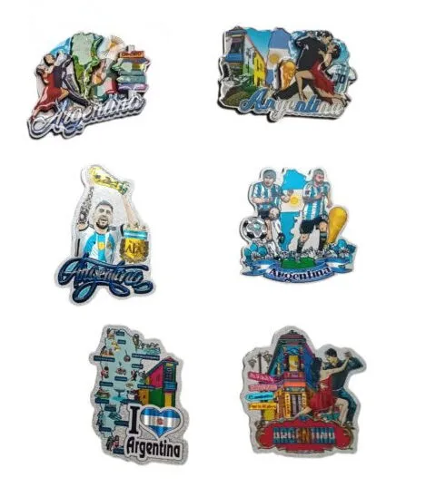 Imanes de Argentina modelos varios 1 Imanes de Argentina en modelos varios de madera con aceite de resina y motivos típicos para souvenirs de turismo y regalos empresarios corporativos.