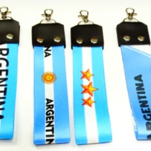 Llaveros de cinta de Argentina con diseños regionales patrios típicos para souvenirs de turismo y regalos empresarios corporativos.
