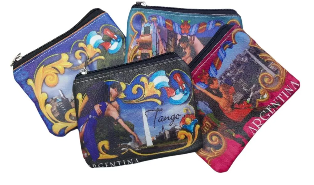 Monedero de Tango 1 Monedero de tango en modelos varios de diseño artesanal regional para souvenirs de turismo y regalos corporativos empresarios de empresas.