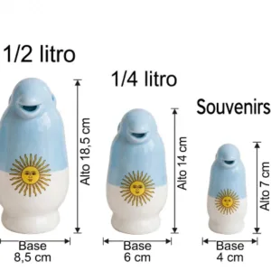 Pingüinos de Argentina en medidas varias de bazar tradicional para souvenirs de turismo y regalos empresarios corporativos de empresas.