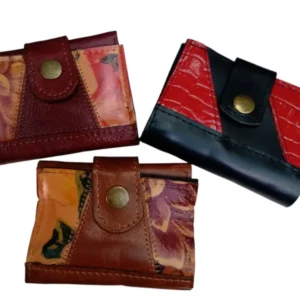 Billetera mujer de cuero legítimo en colores y modelos varios regionales para souvenirs de turismo y regalos corporativos empresarios de empresas.