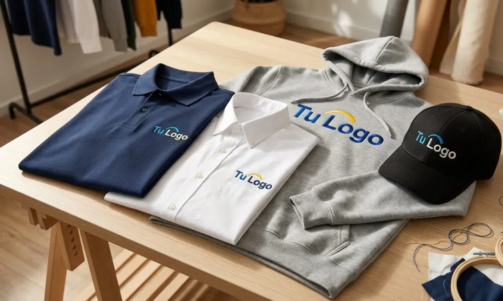 Bordados Personalizados en Buenos Aires | Impulsá tu empresa 1 Gorras y remeras con logo bordado preparadas como regalos empresariales para un congreso corporativo en Buenos Aires