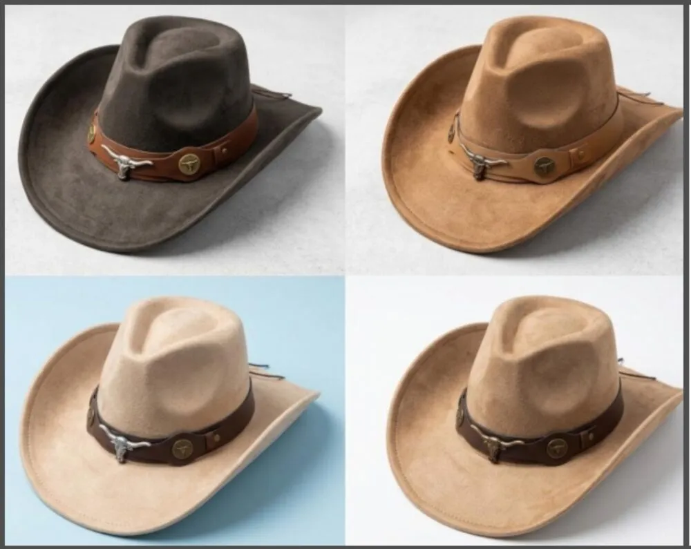 Sombrero Cowboy Paño 1 Sombrero cowboy paño en modelos y colores varios regionales para souvenirs de turismo y regalos empresarios corporativos de empresas.
