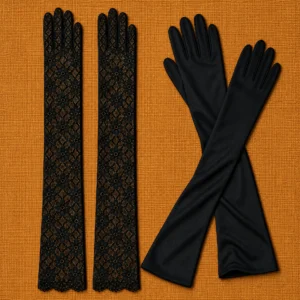 Guantes de Lycra, Encaje y Algodón | Mitones