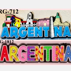Imanes de goma flexibles y magnéticos con motivos de tango y mapas de Argentina para regalos empresarios y souvenirs de turismo internacional.