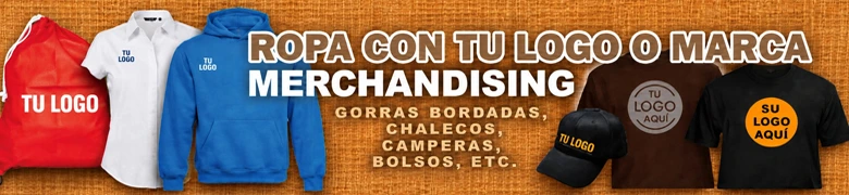 Ropa con tu logo o marca. Merchandising. Ropa personalizada con logo bordado o estampado para empresas en Buenos Aires y toda Argentina. Fortalecé la imagen de tu marca con uniformes corporativos modernos, remeras estampadas con logo de alta durabilidad, chombas con logo bordado premium, buzos, camperas y gorras publicitarias. Personalizamos todo tipo de prendas textiles adaptadas a la identidad de tu negocio con acabados de alta definición.
